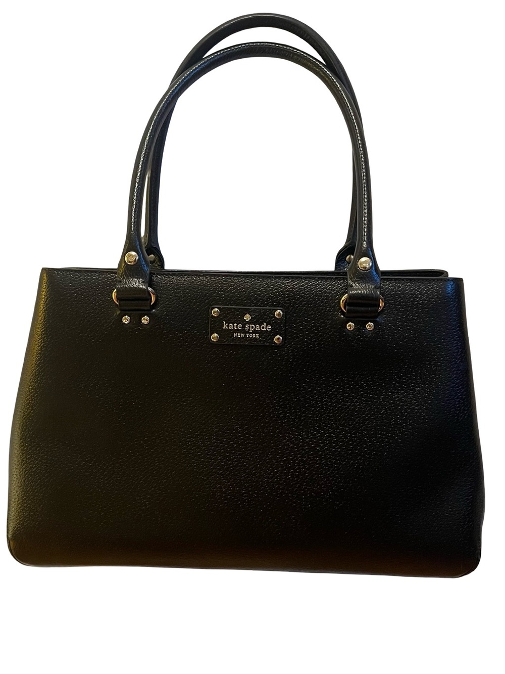 kate spade Black Structured Leather Satchel